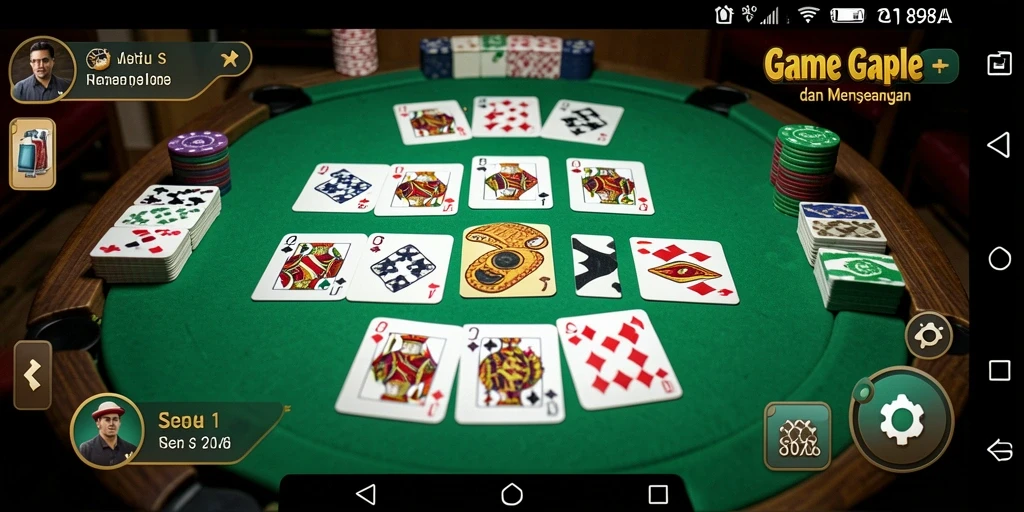 Screenshot gameplay Gaple 898A yang seru dan menarik.