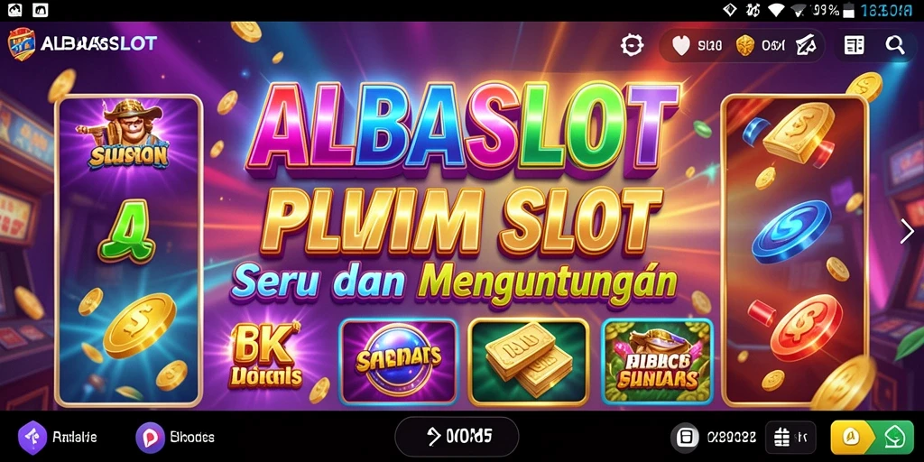 Tampilan menarik gameplay slot di ALBASLOT.