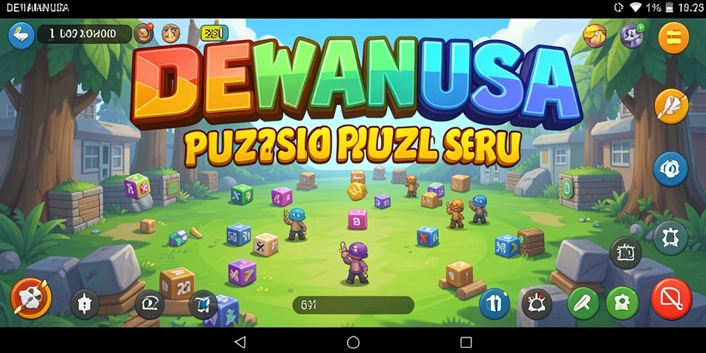 Tampilan gameplay DEWANUSA dengan teka-teki yang menantang.