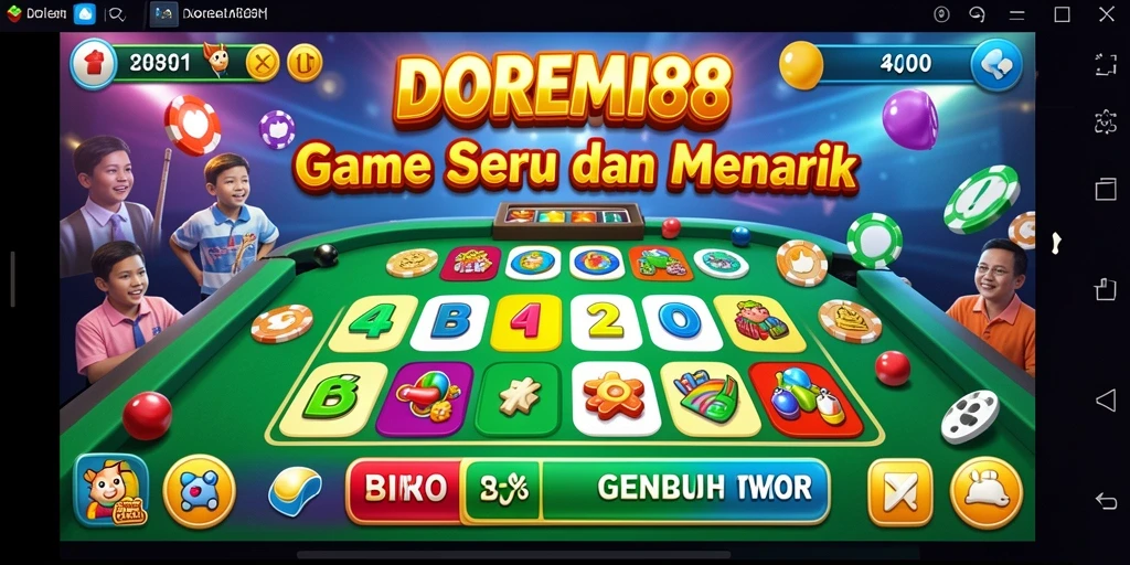 Tampilan gameplay menarik dalam DOREMI88 dengan suasana Bingo yang seru.