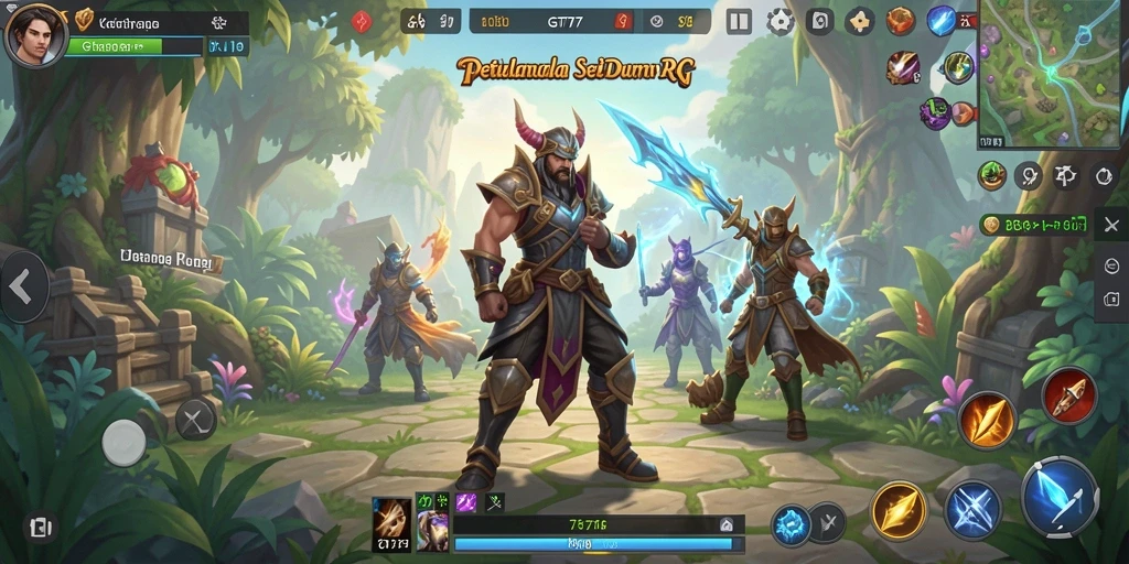 Screenshot gameplay GT777 menampilkan aksi seru dalam dunia RPG.