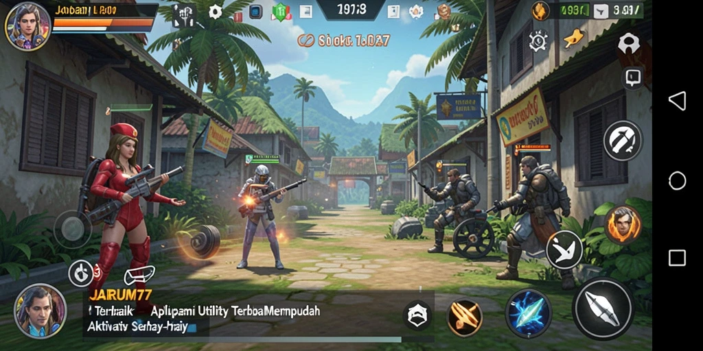 Screenshot tampilan antarmuka JARUM77 yang intuitif dan user-friendly.
