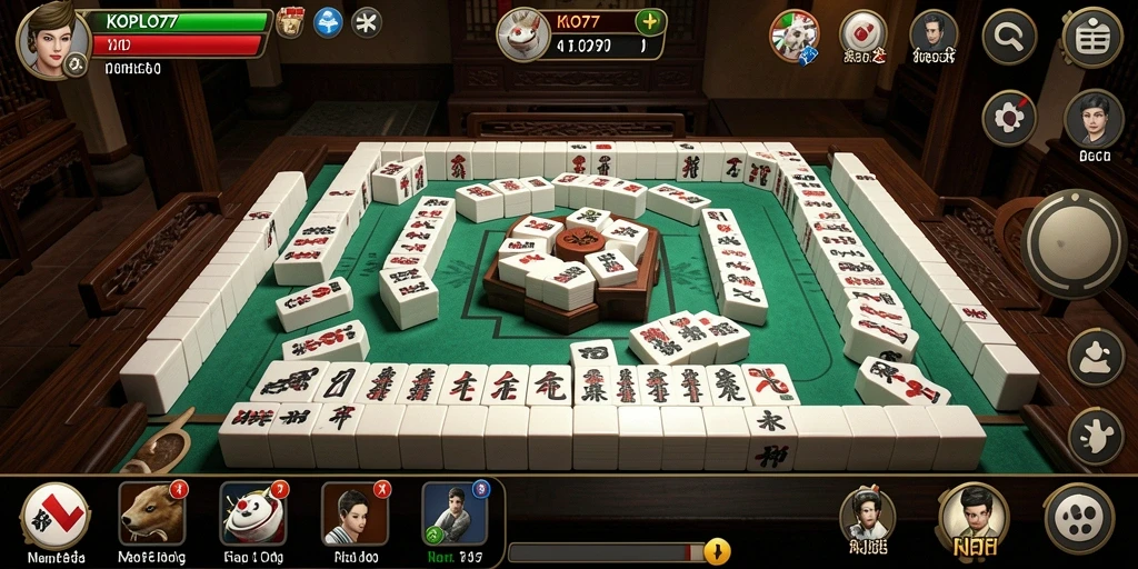 Tampilan gameplay KOPLO77 yang penuh warna dan menantang.