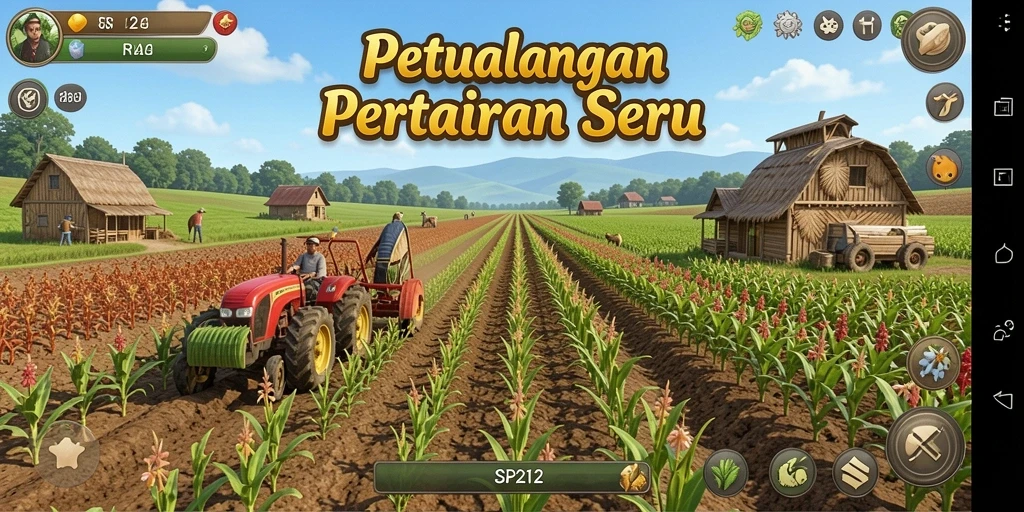 Tampilan gameplay SP212 yang menarik dan penuh warna.