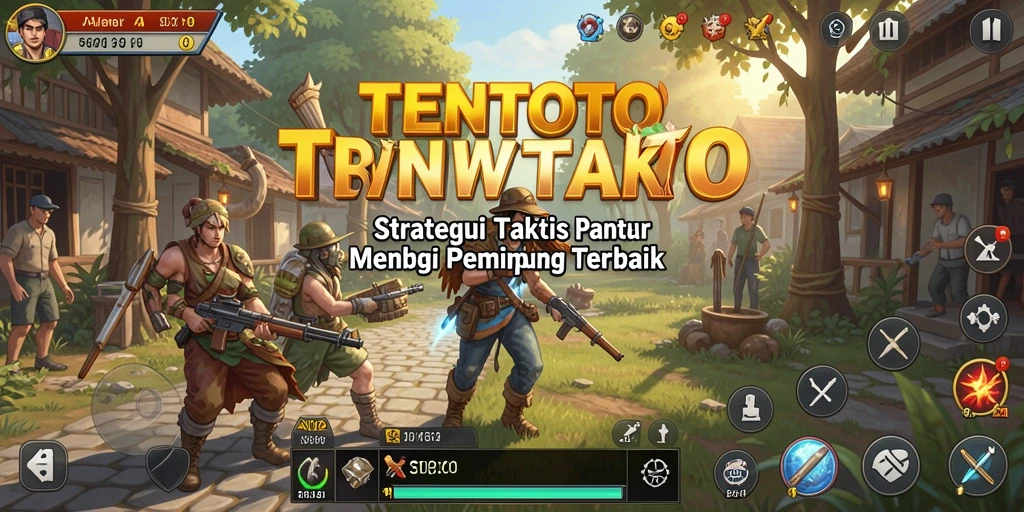 Tampilan gameplay TENTOTO yang intens dan penuh strategi.