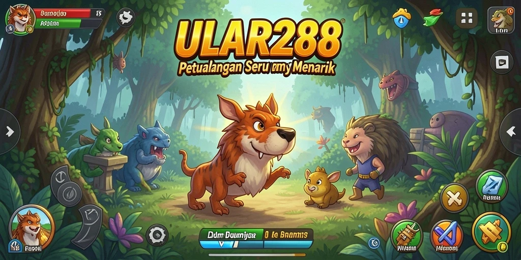 Tampilan gameplay seru dalam ULAR288 yang penuh petualangan.