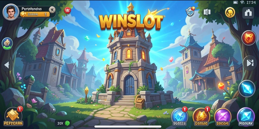 Tampilan menarik dari gameplay aksi Tower Defense di WINSLOT.
